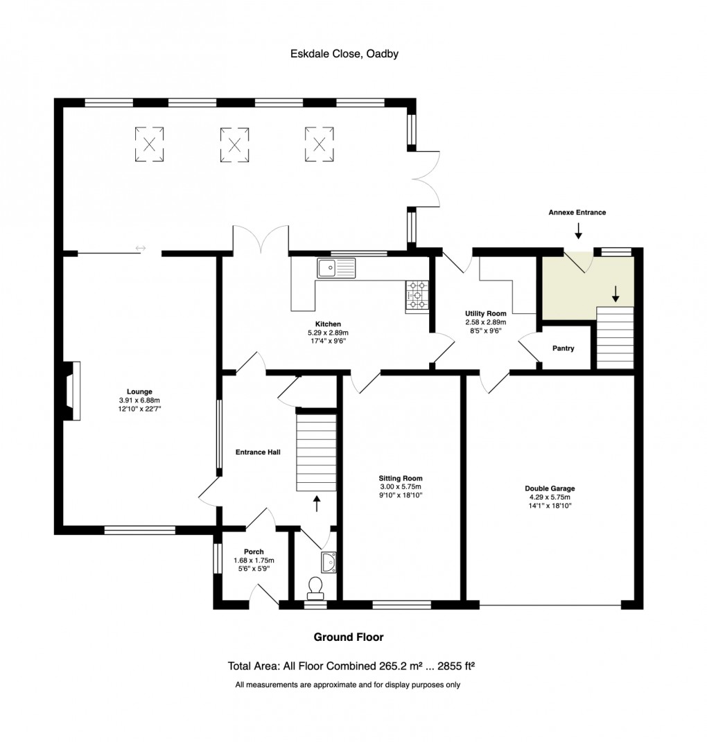 Floorplan for Eskdale Close, Oadby