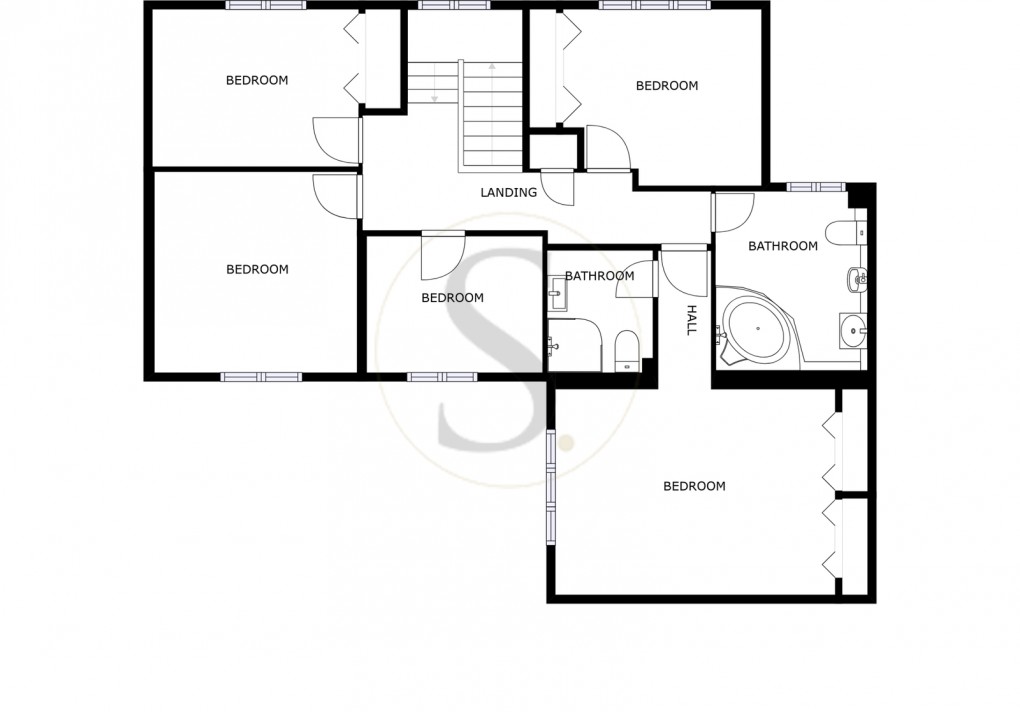 Floorplan for Bridgewater Drive, Great Glen, Leicester, LE8 9DX