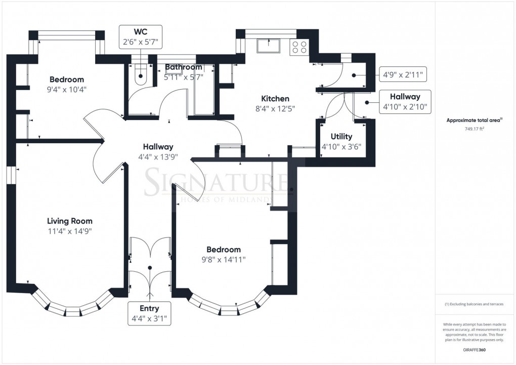 Floorplan for Elizabeth Drive, Oadby, Leicester, LE2 4RD