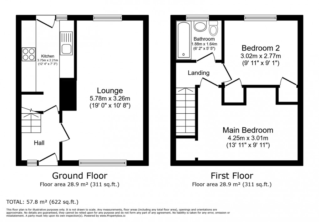 Floorplan for Kirkwall Crescent, Thurnby Lodge, Leicester, LE5 2QB