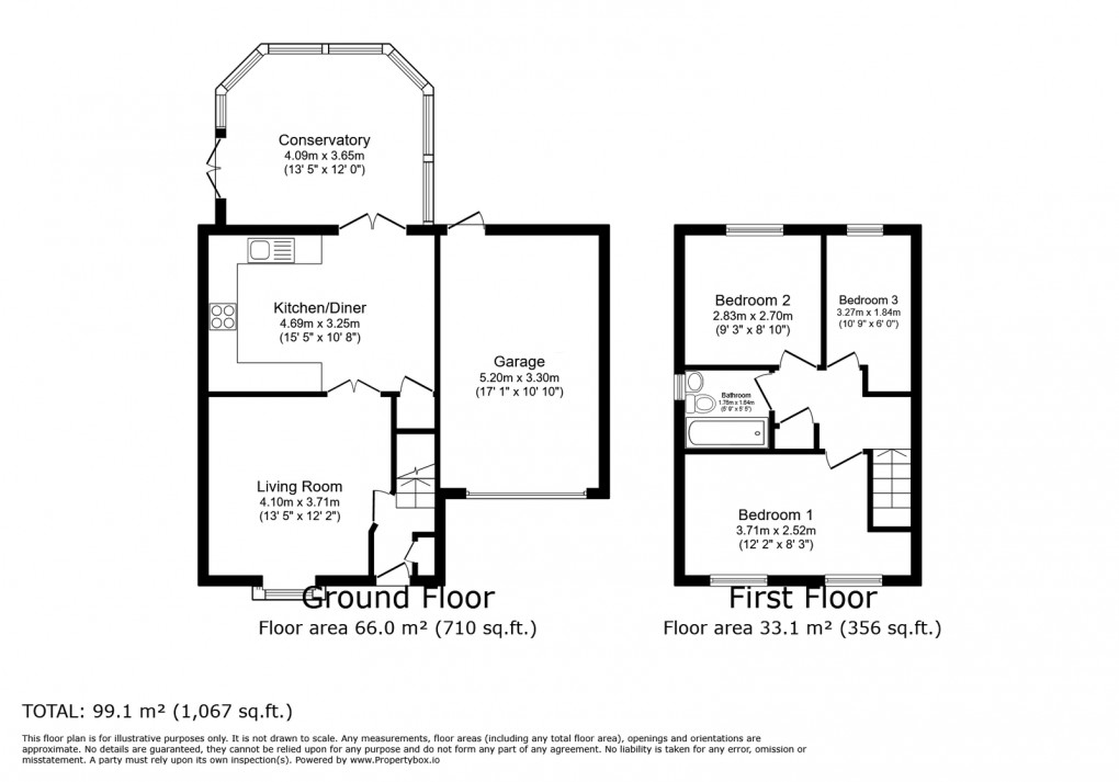 Floorplan for Broadfield Way, Countesthorpe, Leicester, LE8 5XR