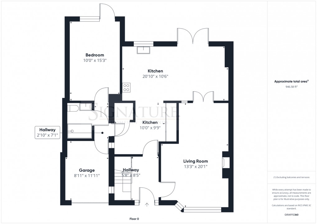 Floorplan for Chestnut Avenue, Oadby