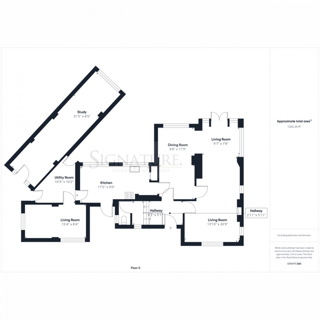 Floorplan for Hall Close, Kibworth Harcourt, LE8