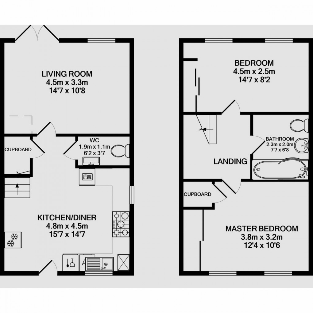 Floorplan for Coltman Drive, Loughborough, LE11