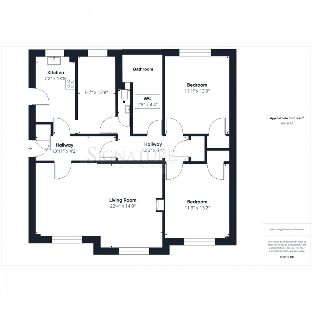 Floorplan for Stoneygate Court, Stoneygate, LE2