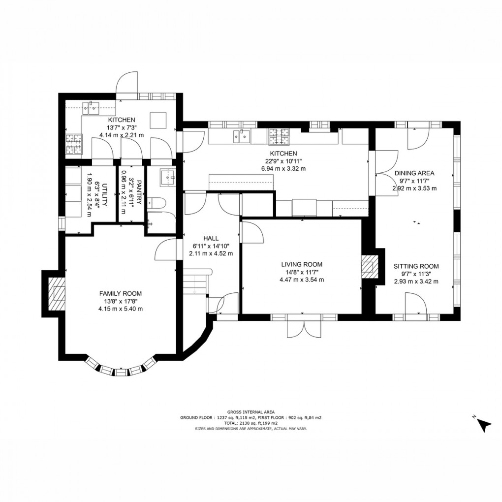 Floorplan for The Oval, Oadby, LE2